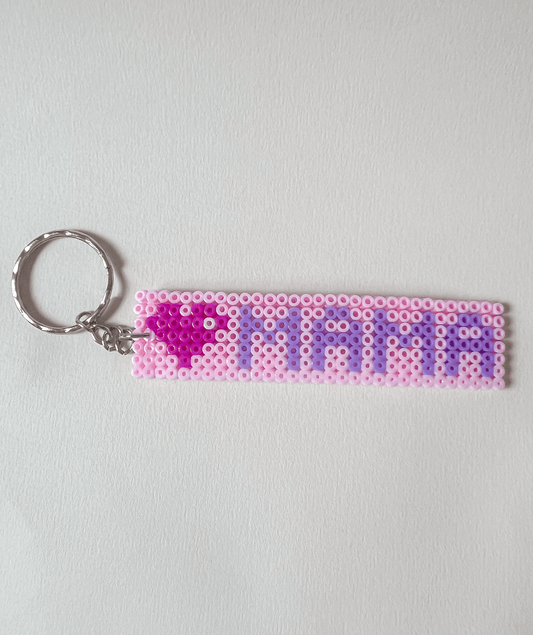 Custom Perler Bead Name Keychain