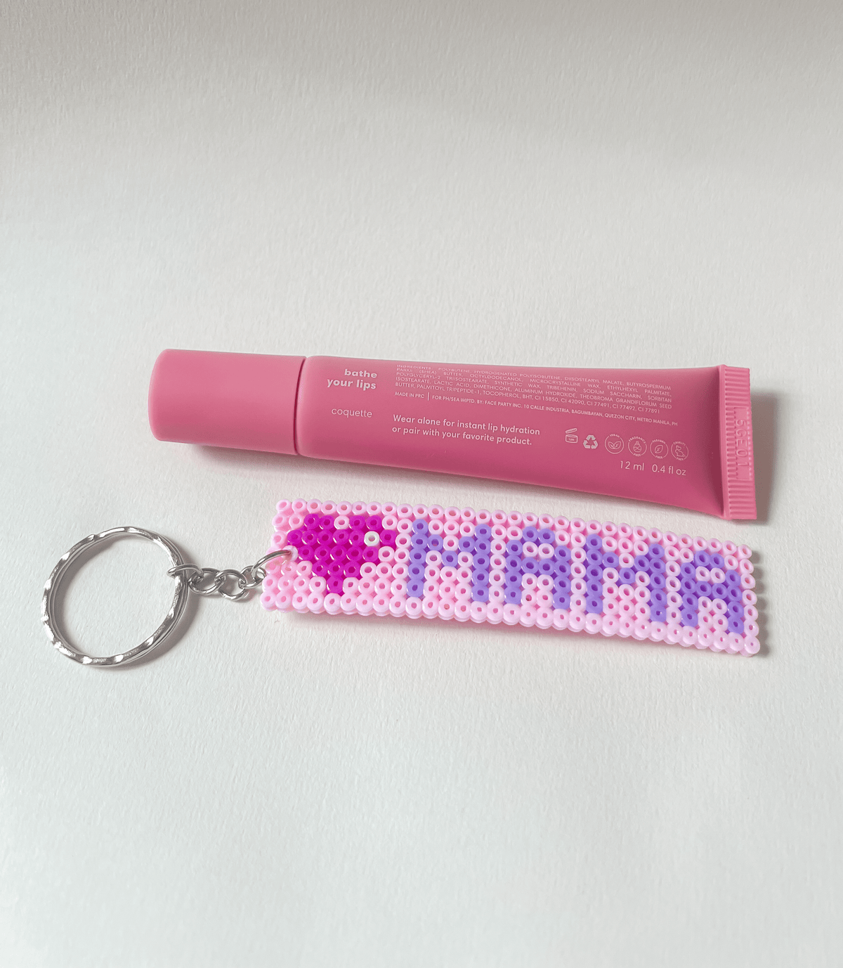 Perler Bead Name Keychain: Custom